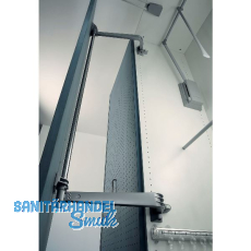 SERVETTO Schwenktürbeschlag MOTION-V KB 1000 mm,Aluminium-Druckguss grau SERVETTO Schwenktürbeschlag MOTION-V KB 1000 mm,Aluminium-Druckguss grau