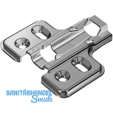 HETTICH Veosys Kreuzmontageplatte, Distanz 0mm, Edelstahl