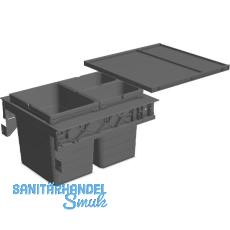 NINKA Abfalltrennsystem Set eins2sechs KB 500 mm dunkelgrau