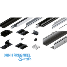 HAWA Folding Concepta III Schienen-Set 4-trg., Alu schwarz eloxiert HAWA Folding Concepta III Schienen-Set 4-trg., Alu schwarz eloxiert