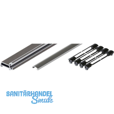 HAWA Folding Concepta III 25 Holm-Set, T�rh�he 1900 - 2700 mm, Alu eloxiert