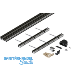 HAWA Folding Concepta III Bodenprofil-Set 2-trg., Alu eloxiert