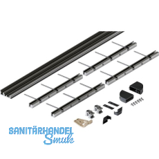 HAWA Folding Concepta III Bodenprofil-Set 4-trg., Alu eloxiert