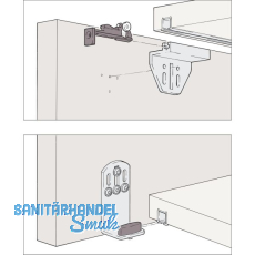 HAWA Clipo 15 H Beschl�gegarnitur 1000 x 1400, 1 t�rig