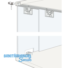 HAWA Clipo 16 GK IS Beschl�gegarnitur Innenfront geklebt, 2 t�rig