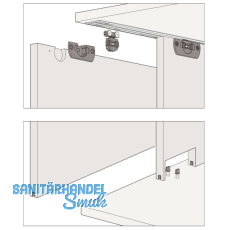 HAWA Clipo 16 H IS - Schiebet�rbeschlag Innenfront, 2-t�rig