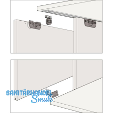 HAWA Clipo 16 H MS - Beschl�gegarnitur 1000 x 1400, 2 t�rig