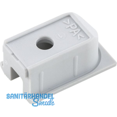 HAWA Clipo 16 H Schienenendst�ck zum Schrauben, gelocht, Kunststoff grau