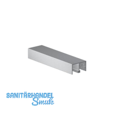 VITRIS Doppel - Führungsprofil beflockt auf Maß, Aluminium natur eloxiert VITRIS Doppel - Führungsprofil beflockt auf Maß, Aluminium natur eloxiert