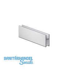 VITRIS Laufschuh bis 6 mm Glasstärke auf Maß, Aluminium natur eloxiert VITRIS Laufschuh bis 6 mm Glasstärke auf Maß, Aluminium natur eloxiert