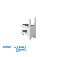 VITRIS Endplatte, Glasst�rke bis 6 mm, Kunststoff silberfarbig