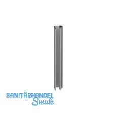 VITRIS Staubschutzleiste Haarborstendichtung auf Ma�, Glasst�rke 6 mm, Aluminium