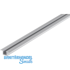 HAWA DIVIDO 80 Einfachlaufschiene zum Einlassen 6000 mm auf Ma�, Alu eloxiert