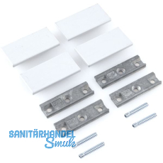 HAWA Regal C Abdeckkappen Set zu DoppeL - Laufschiene, Kunststoff grau