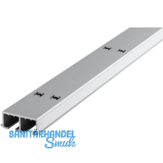 HAWA Clipo 36 Doppellaufschiene gelocht zum Schrauben auf Ma�, Alu eloxiert