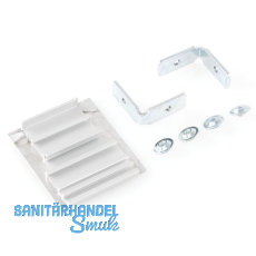 HAWA DIVIDO 100 Blendenendst�ck-Set f�r Wandmontage, Aluminium eloxiert