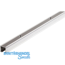 HAWA Clipo Einfach- Laufschiene gelocht, 2500 mm, Aluminium eloxiert
