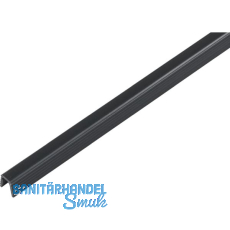 HAWA Clipo Führungsschiene, 2500 mm, Kunststoff anthrazit HAWA Clipo Führungsschiene, 2500 mm, Kunststoff anthrazit