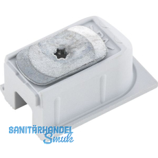 HAWA Clipo 26/36 Schienenendst�ck mit Drehriegel, Kunststoff grau