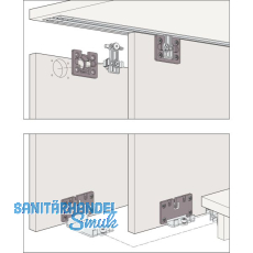 HAWA Clipo 26 H MS - Beschl�gegarnitur 1000 x 2200, 3 t�rig