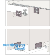 HAWA Clipo 36 H MS - Beschl�gegarnitur 1000 x 2400, 2 t�rig