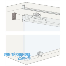 HAWA Clipo 36 G IS Beschlägegarnitur Innenfront zum Klemmen, 1 türig HAWA Clipo 36 G IS Beschlägegarnitur Innenfront zum Klemmen, 1 türig