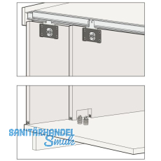 HAWA Combino 35 H IS Schiebetürbeschlag Innenfront, 2-türig HAWA Combino 35 H IS Schiebetürbeschlag Innenfront, 2-türig