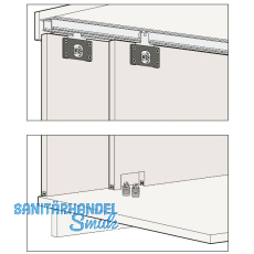 HAWA Combino 35 H IS Schiebet�rbeschlag Innenfront, 3-t�rig