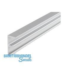 HAWA Combino 20/35 H FS Doppellaufschiene gelocht 2500 mm, Aluminium eloxiert