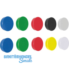 Haftmagnete D32 mm Set á 10 Stück bunt sortiert Haftmagnete D32 mm Set á 10 Stück bunt sortiert
