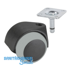 D�RNER + HELMER Doppel-Lenkrolle Two 40 mm 30 kg Platte