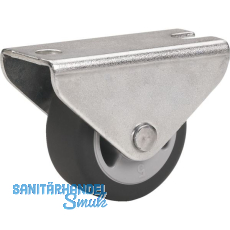 D�RNER + HELMER Bockrolle TPE-Lauffl�che 25 mm 30 kg Platte