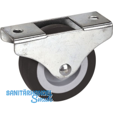 D�RNER + HELMER Bockrolle TPE-Lauffl�che 50 mm 55 kg Platte