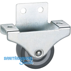 D�RNER + HELMER Bockrolle TPE-Lauffl�che 38 mm 55 kg Platte oben/seitlich