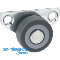 D�RNER + HELMER Bockrolle TPE-Lauffl�che 30 mm 40 kg Platte seitlich