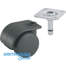 DÖRNER + HELMER Doppel-Lenkrolle Container Kunststoff-Rad schwarz 35 mm 70 kg DÖRNER + HELMER Doppel-Lenkrolle Container Kunststoff-Rad schwarz 35 mm 70 kg