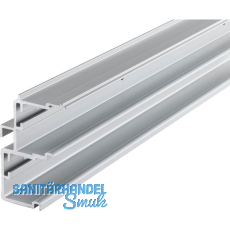 HAWA Combino 65 H FS/80 H FS Doppellaufschiene untenlaufend 4000 mm, Alu elox.