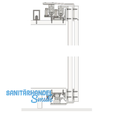 HAWA Combino 65 H FS Beschlägegarnitur 1400 x 2600, 2 türig obenlaufend HAWA Combino 65 H FS Beschlägegarnitur 1400 x 2600, 2 türig obenlaufend