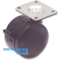 Doppel-Lenkrolle Spezial 75 mm 70 kg Platte