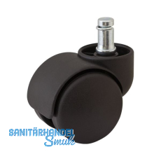 Doppel-Lenkrolle Office hart Kunststoff 50 mm 50 kg Bundstift