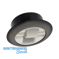 Rolleinsatz Roller-Mini Einbautiefe 17 mm hart Feststeller Kunststoff schwarz