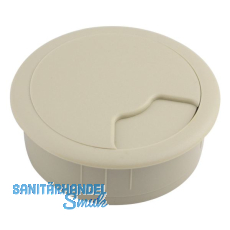 CONFURN Kabeldurchgang rund, Einbau � 80 mm, Kunststoff beige