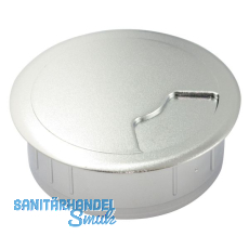 CONFURN Kabeldurchgang rund, Einbau � 80 mm, Kunststoff chrom gl�nzend