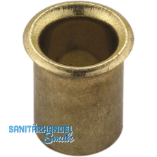 Kabeldurchgang rund, Einbau � 12 mm, Messing poliert