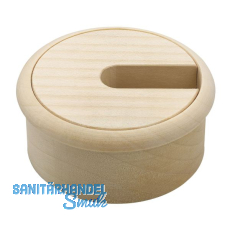 Kabeldurchgang rund, Holz, Ahorn roh