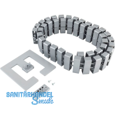 CONFURN Kabelschlange Cube® SL 1250 mm alufarbig CONFURN Kabelschlange Cube® SL 1250 mm alufarbig