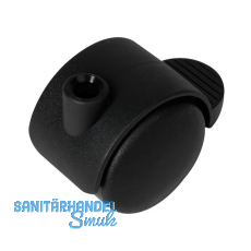 Doppel-Lenkrolle Duo hart Kunststoff Feststeller 50 mm 50 kg schwarz