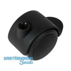 Doppel-Lenkrolle Duo weich Kunststoff Feststeller 50 mm 50 kg schwarz