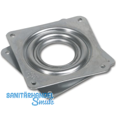 OMGE Kugellager-Schwenkplatte 81 x 81 mm, H�he 9 mm, Stahl verzinkt