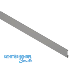 BLUM MERIVOBOX Vorderst�ck ohne Nut, L�nge 1042 mm, Aluminium Indiumgrau-matt